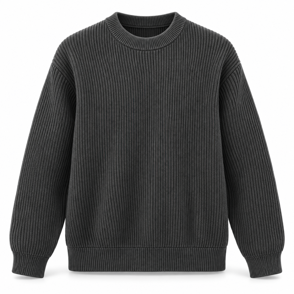 Cavendish Ribbed Crewneck Jumper