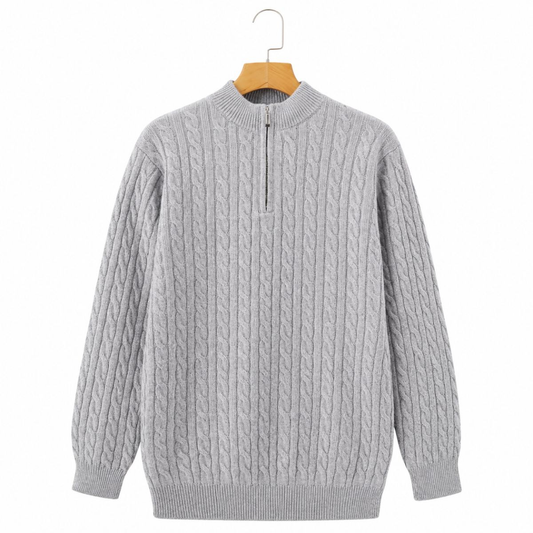 Halton Cashmere Half-Zip Sweater
