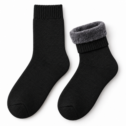 Plush-Lined Crew Socks